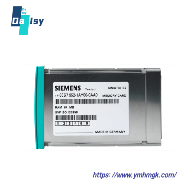 Siemens 6ES7952-1AK00-0AA0 RAM Memory Card for S7-400, Long Version, 8 MB